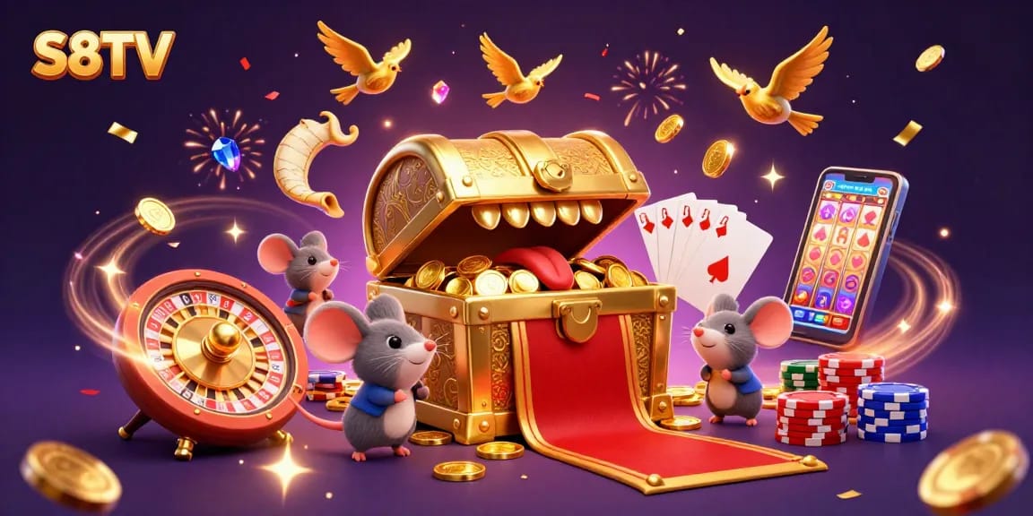 Engage in thrilling gameplay and winning strategies at S8TV featuring captivating casino visual elements.