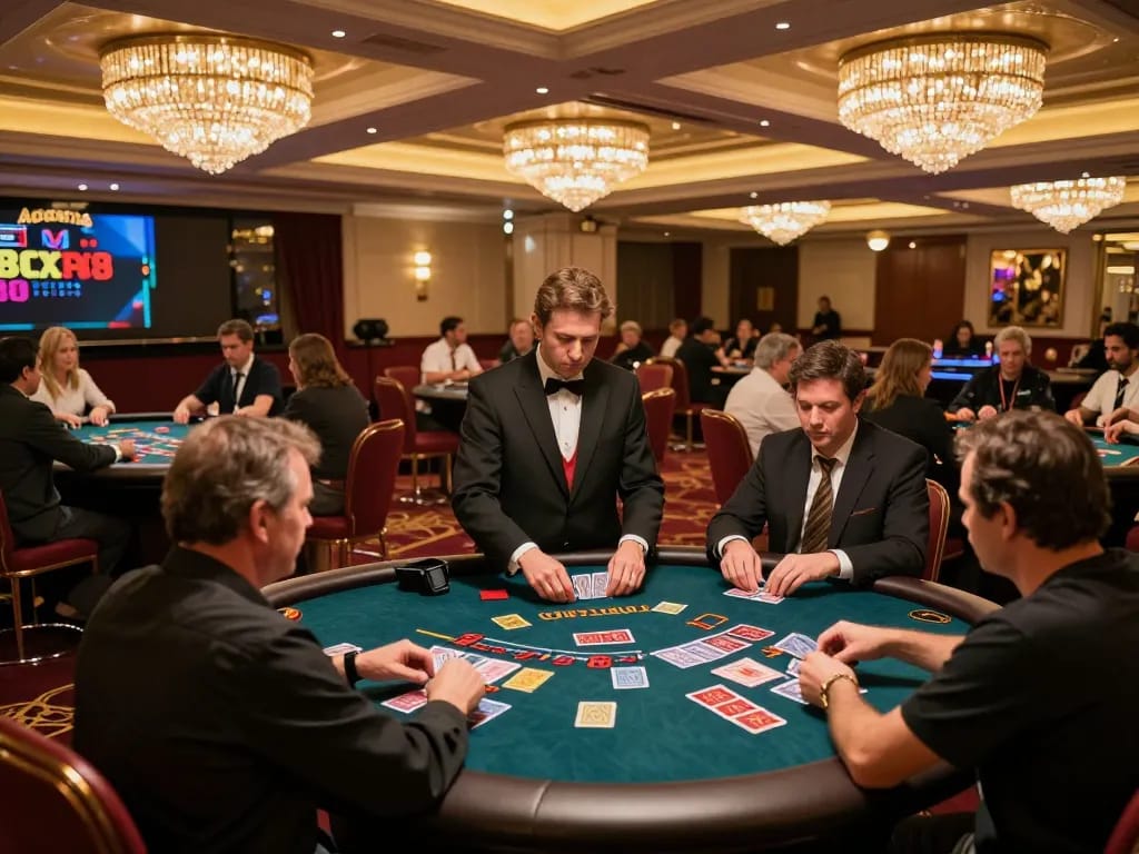 SC88 offers an exciting casino experience with players engaged at vibrant gaming tables.