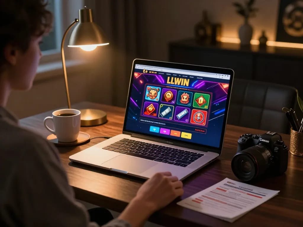 Engaging online gaming experience with LLWIN interface, highlighting strategic betting.