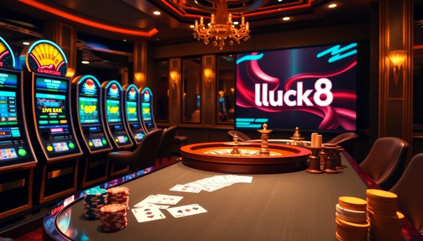 Experience thrilling action at luck8 with vibrant casino elements and engaging gameplay.