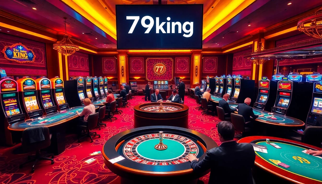 Experience thrilling gameplay at 79king's luxurious casino tables filled with excitement.