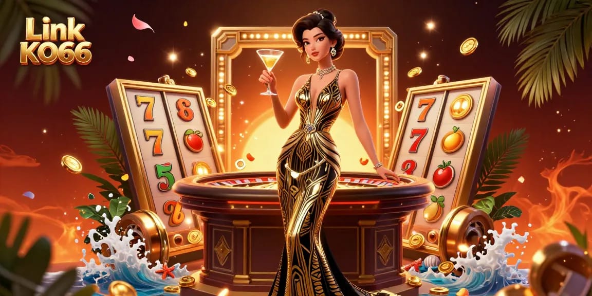 Engage with exciting gameplay at Link KO66, featuring elegant casino themes and vibrant elements.