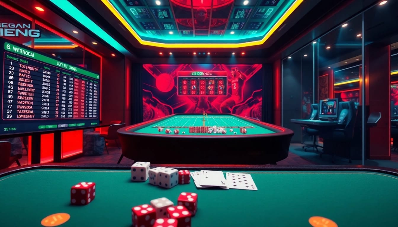Experience online betting excitement with keonhacai showcasing vibrant odds and digital betting elements.