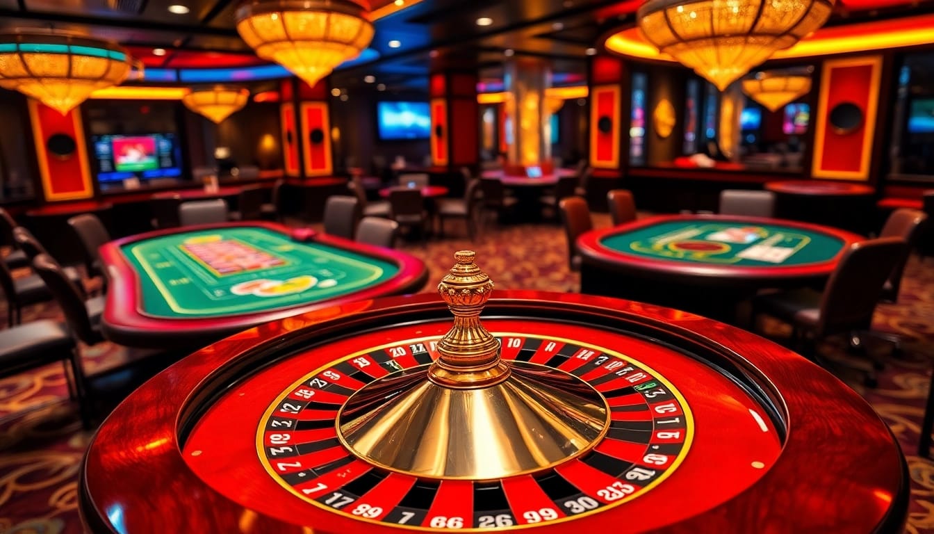 Experience the thrill of 888VI with vibrant roulette tables and high-stakes gaming.