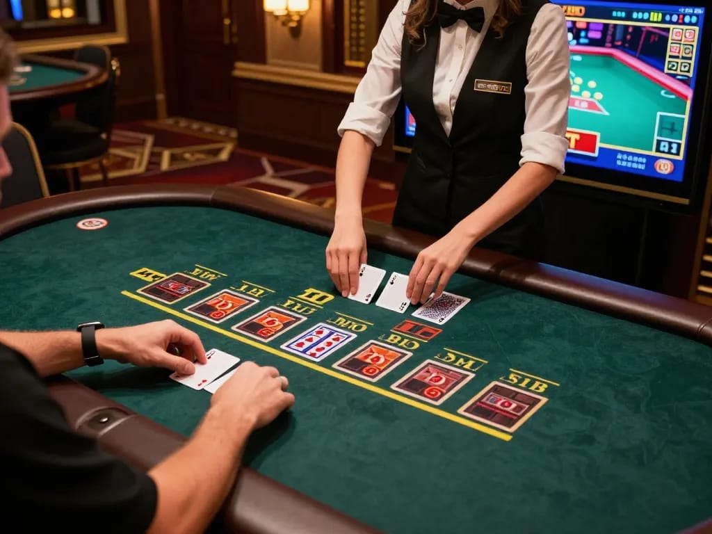 va88 players enjoying a thrilling live dealer blackjack game with engaging betting options.