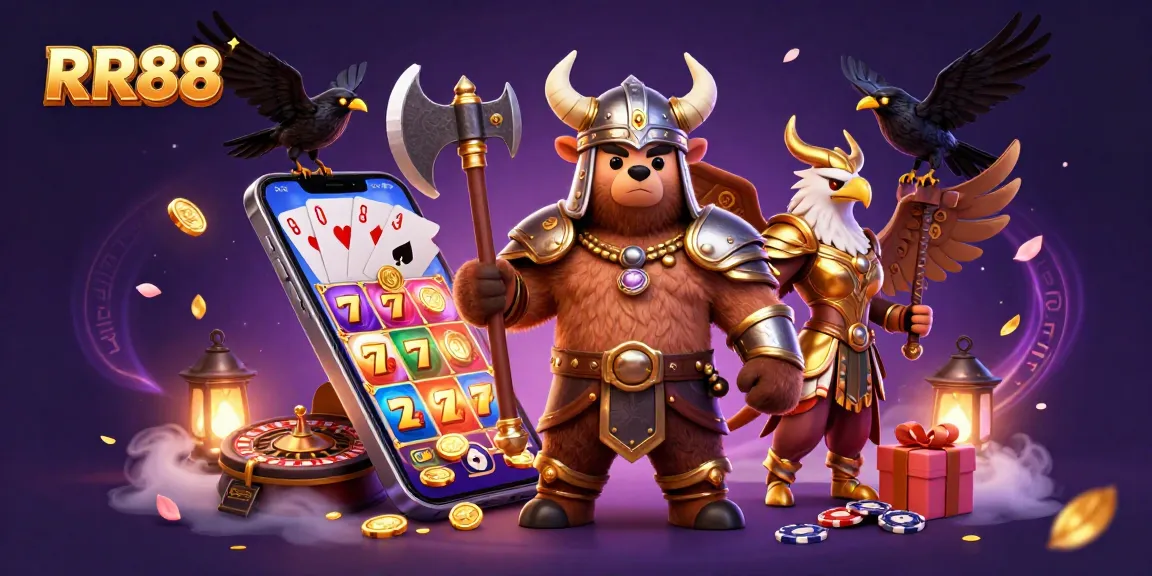 Engage in thrilling gameplay at RR88 with vibrant slot games and action-packed 3D characters.