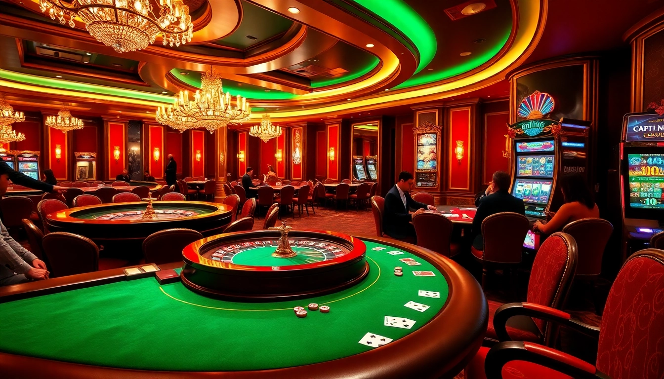 Experience the thrill of gambling at https://w188.today/ with vibrant casino scenes featuring roulette and poker games.