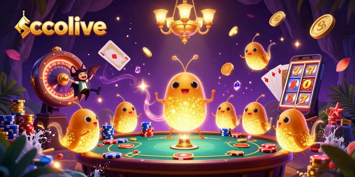 Socolive illuminates a vibrant casino scene with glowing glowworms, showcasing excitement and interactive betting elements.