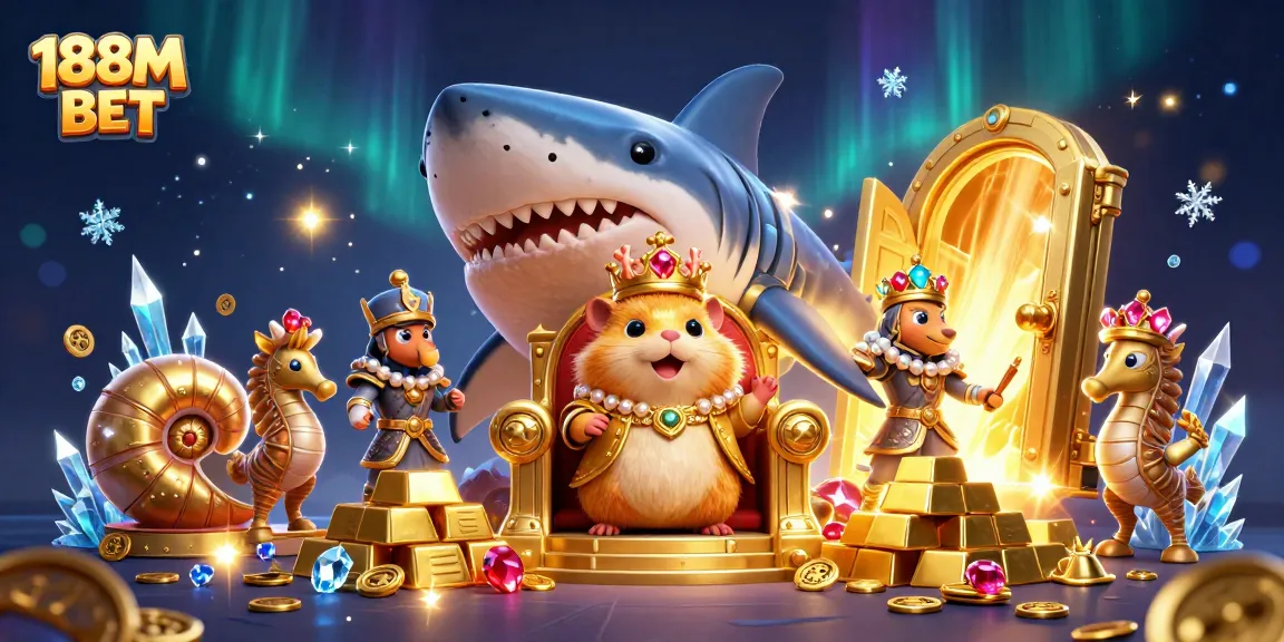 Experience the thrill of winning with 188M BET through this dynamic casino-themed 3D illustration.