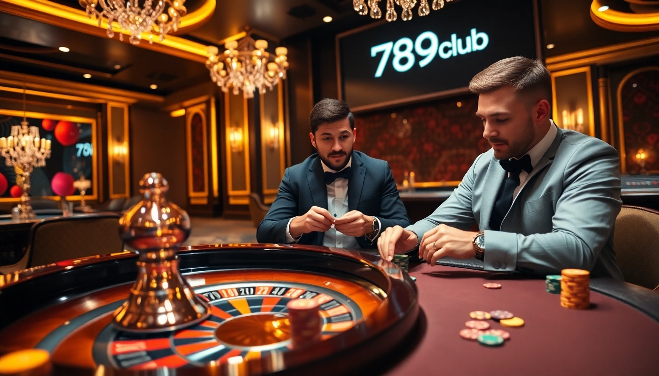 Players engage in intense gaming at 789club casino, showcasing excitement and strategic play.