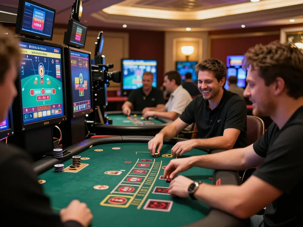 kuwin players engaging in exciting live dealer blackjack, showcasing immersive online casino experience