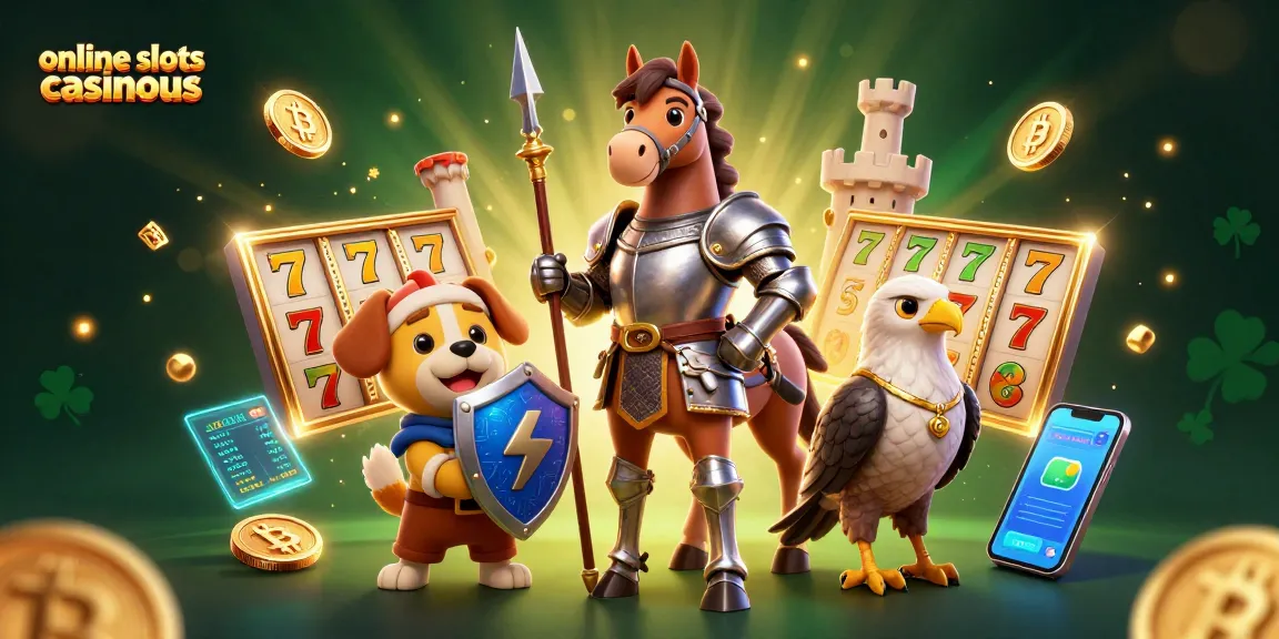 Spin slots and win with our illustrated guide to online slots casinous featuring vibrant characters and themes.
