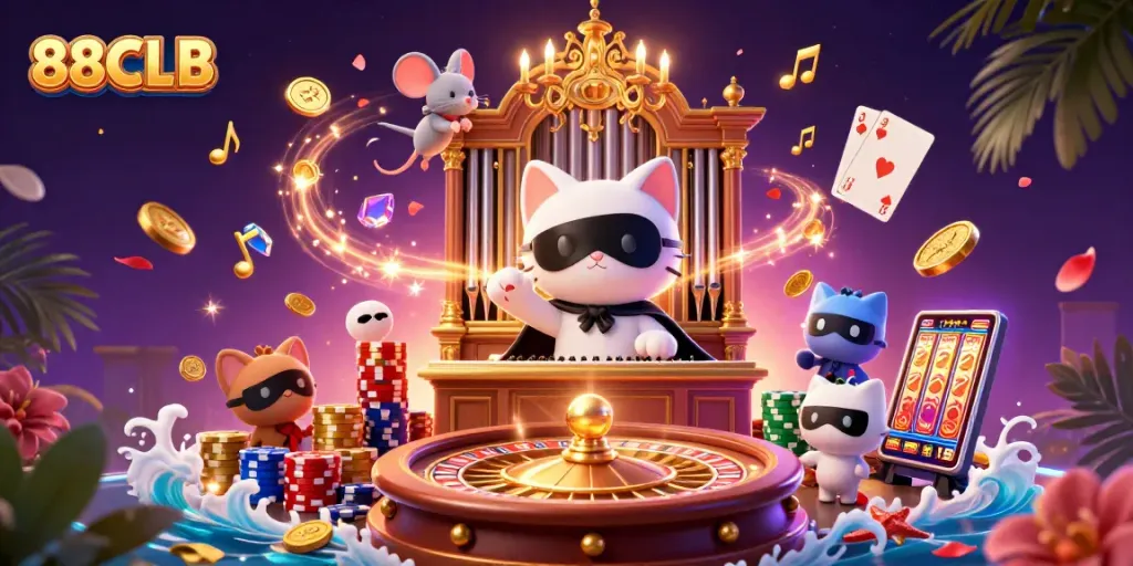 Join the fun with 88CLB’s thrilling casino atmosphere enhanced by captivating 3D visuals.