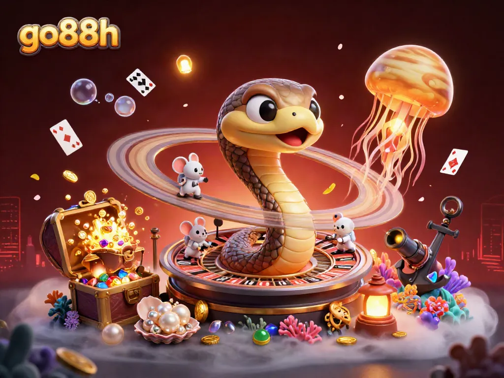 Engage with go88h’s thrilling casino scene, where astronaut mice bet on cosmic roulette.