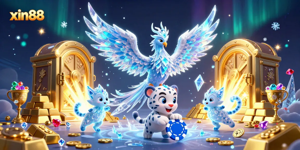Experience thrilling gameplay at xin88 with vibrant illustrations of unique characters and casino elements.