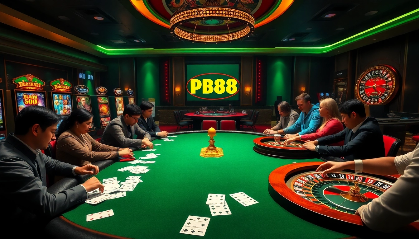 Play exciting poker at PUB88's vibrant casino tables with thrilling game action.