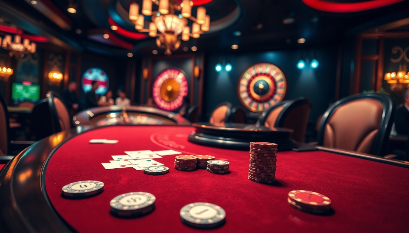 Engaging gameplay at Lương Sơn, showcasing a vibrant poker table and thrilling roulette action.