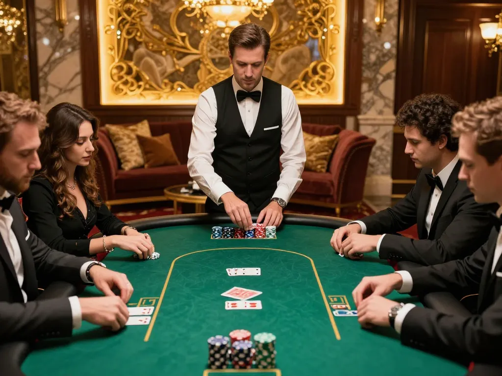 Experience high-stakes gameplay at OK365, where players engage in thrilling poker games with elegance.