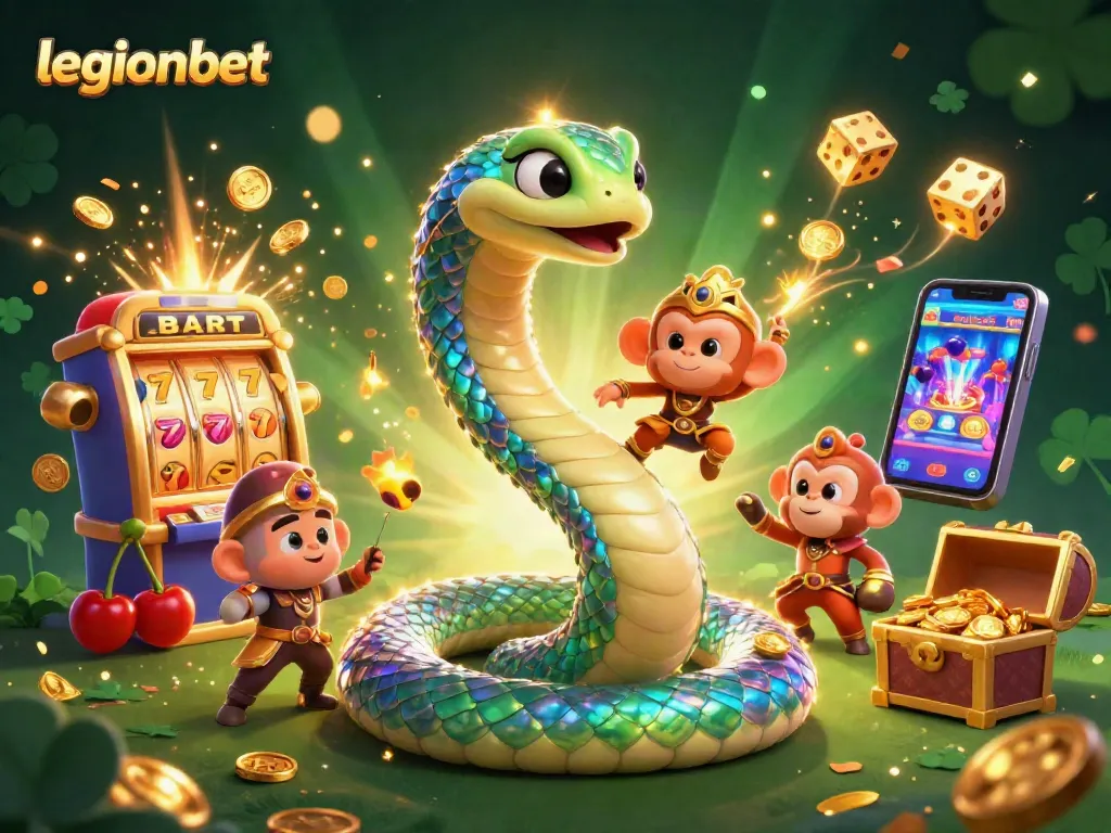 Experience exciting gameplay at legionbet with vibrant 3D illustrations showcasing casino elements