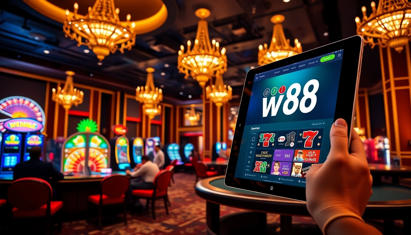Experience the thrill of playing at ww88 with vibrant slot machines and sophisticated casino tables.