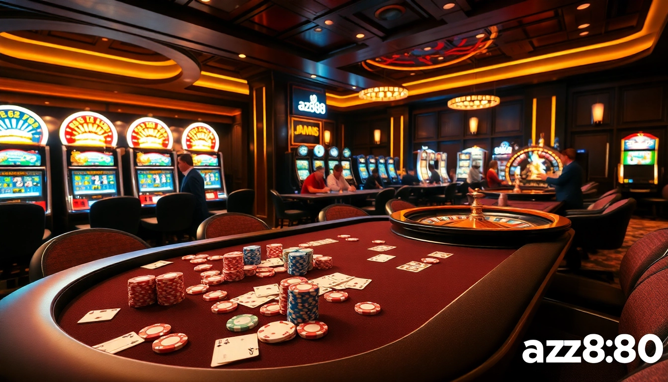 Experience the excitement of winning at az888 with vibrant poker chips and roulette action.
