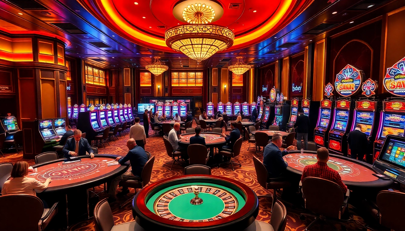 Experience the thrill of gambling at hm88.bike with vibrant casino tables and exciting slot machines.