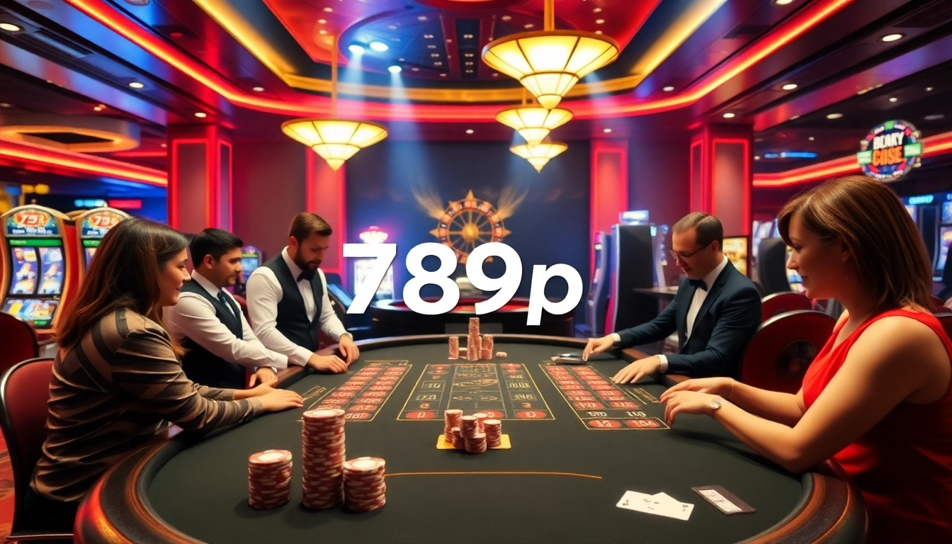 Players enjoying a thrilling game at 789p casino, featuring Baccarat and Poker tables.