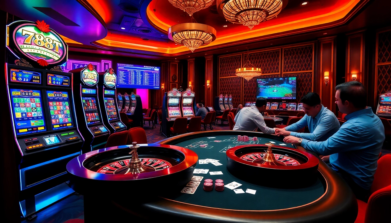 Experience thrilling gameplay with 788t gaming setups featuring high-tech slot machines and dynamic betting action.