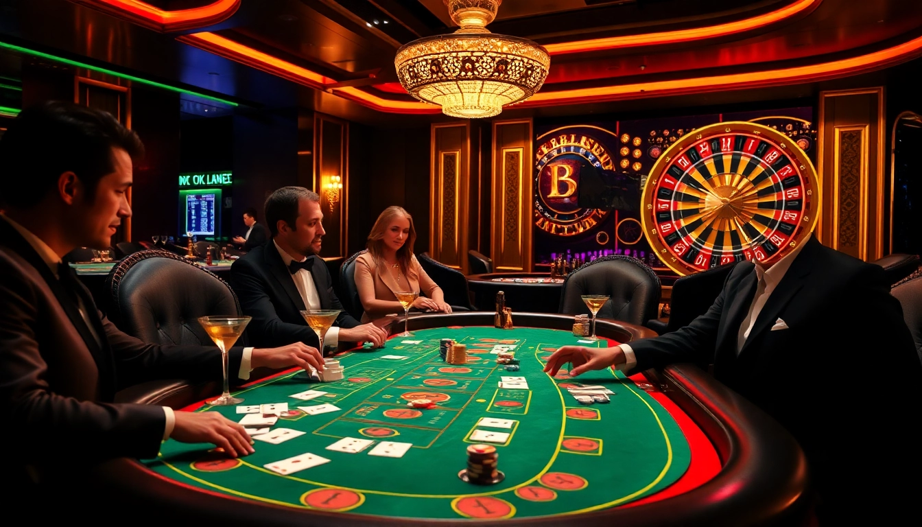 Players engage in high-stakes gambling at an MV66-themed casino blackjack table.