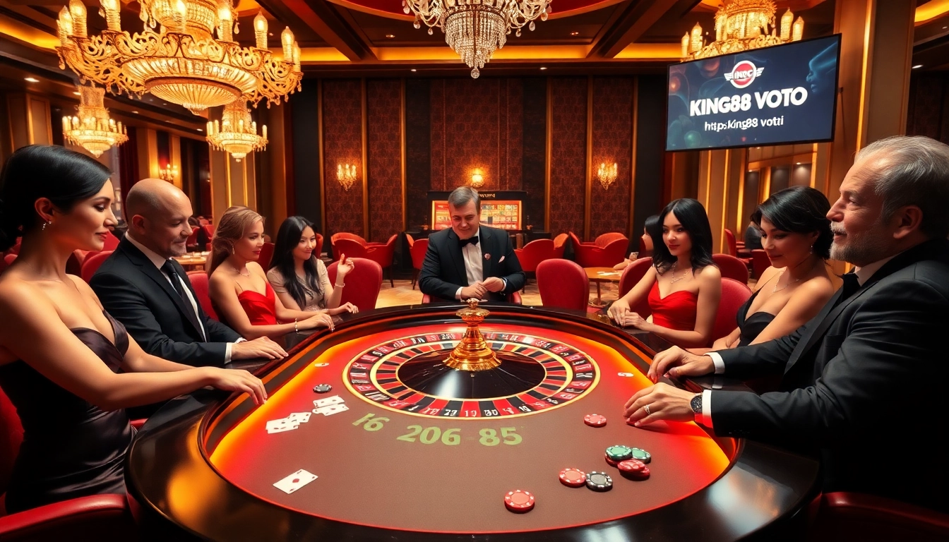 Experience excitement at https://king88.vote/ with vibrant roulette tables and poker chips.