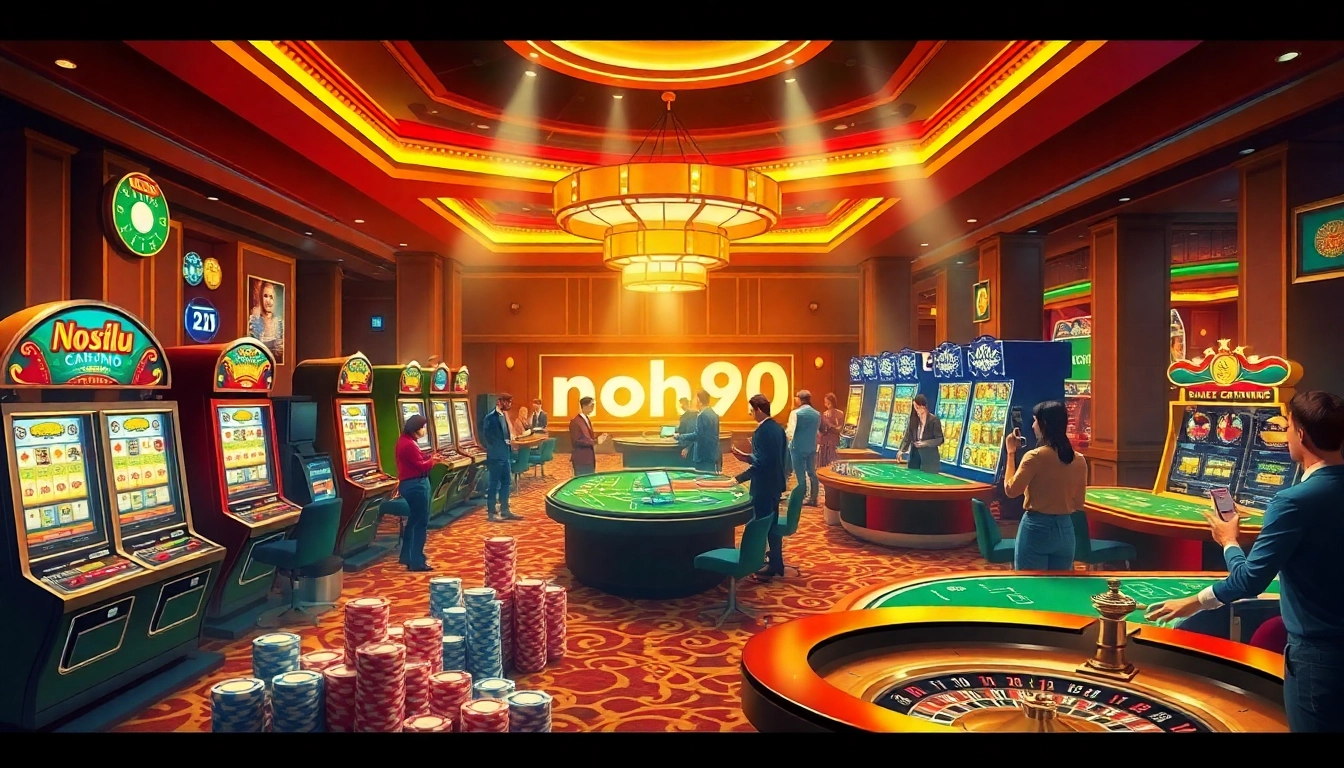 Experience thrilling gameplay at nohu90 with vibrant casino tables and engaging players.