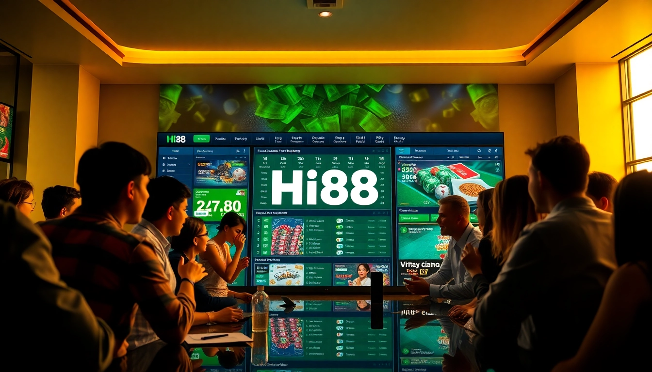 Interactive online betting experience at stimmgewitter.org with enthusiastic users engaging in Hi88 games.