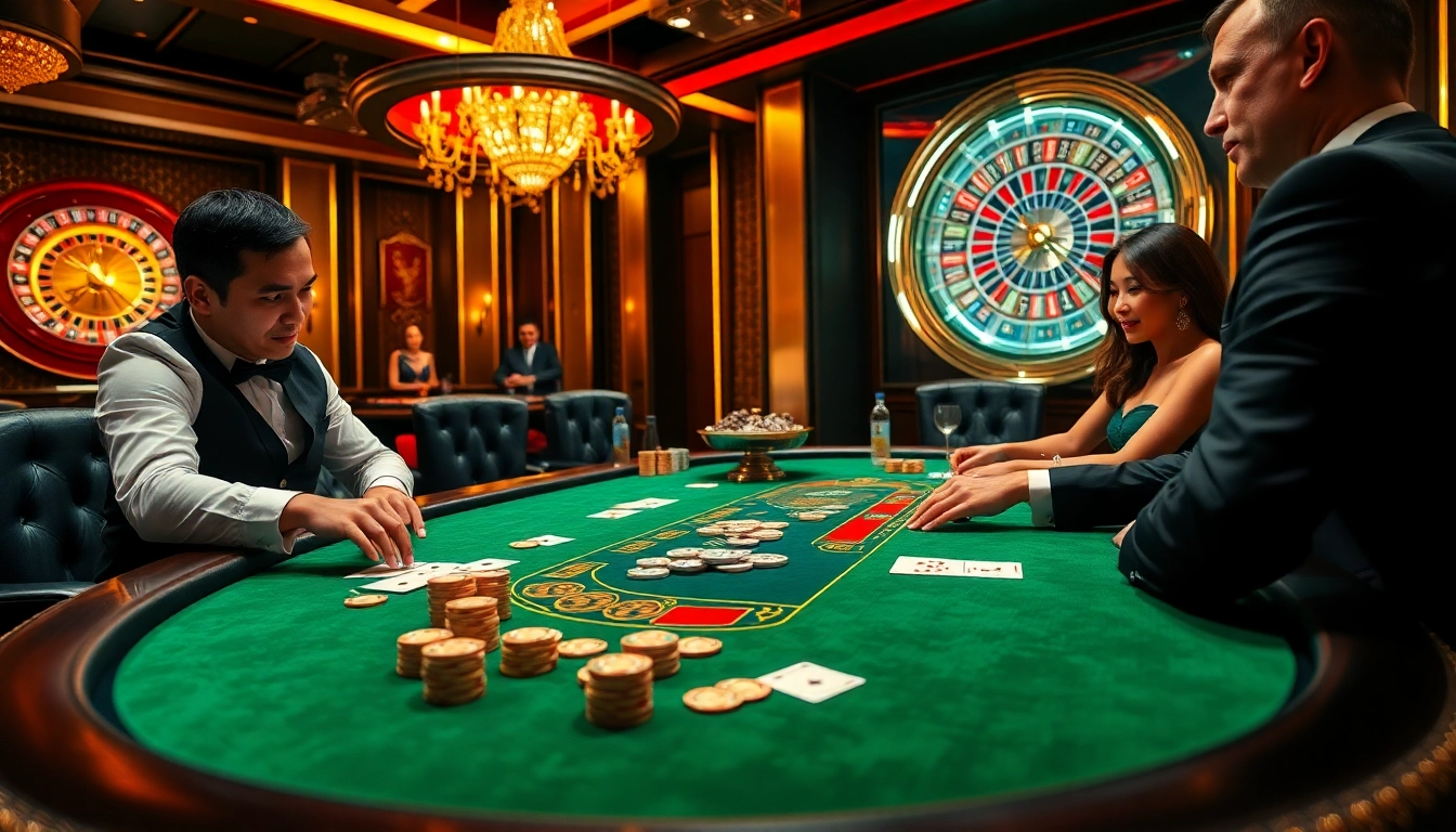 ZK88 offers an elegant poker experience with vibrant colors and focused players at the table.