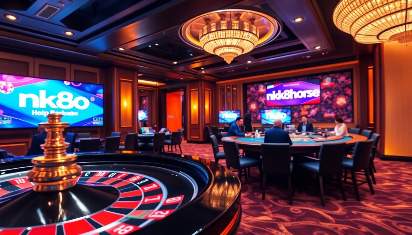 Experience the thrill of online gaming at https://nk88.horse/ with vibrant casino visuals.