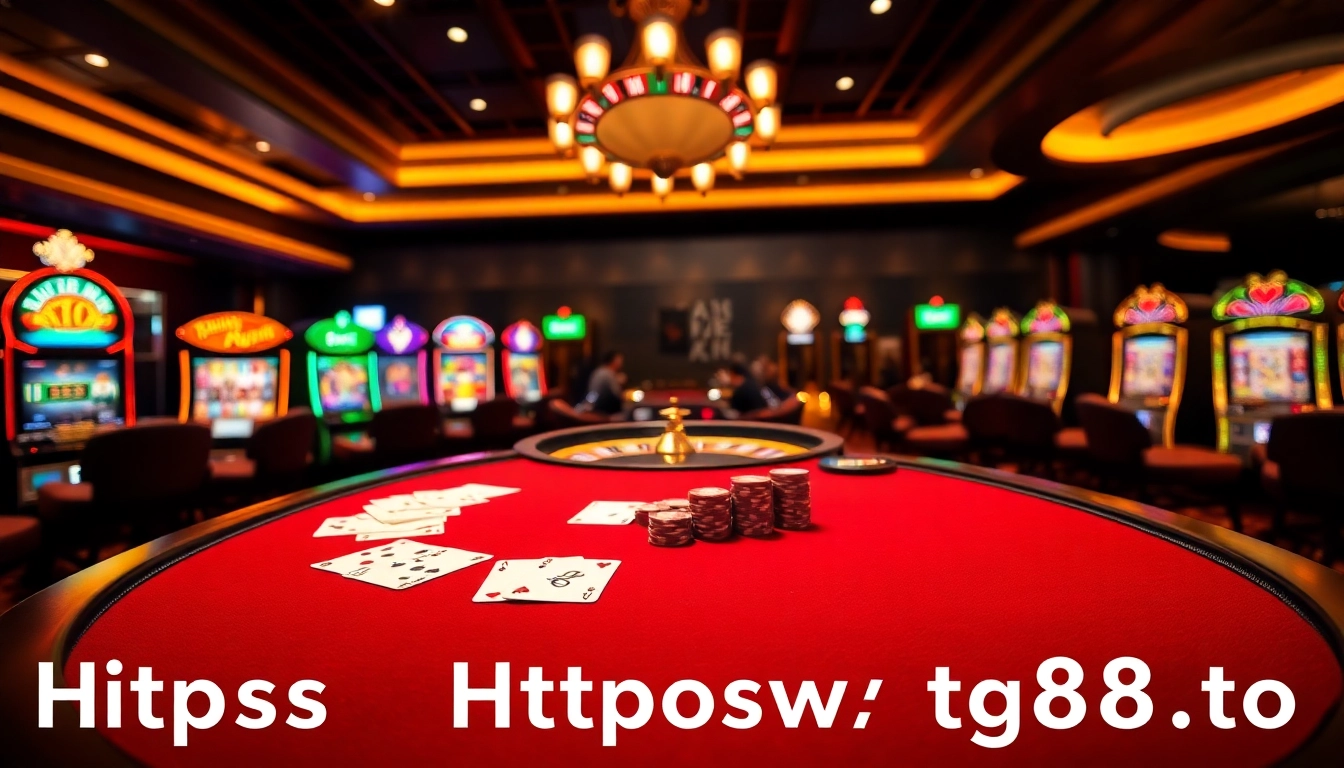 Experience thrilling gameplay at https://tg88.to/ with vibrant poker tables and exciting slot machines.