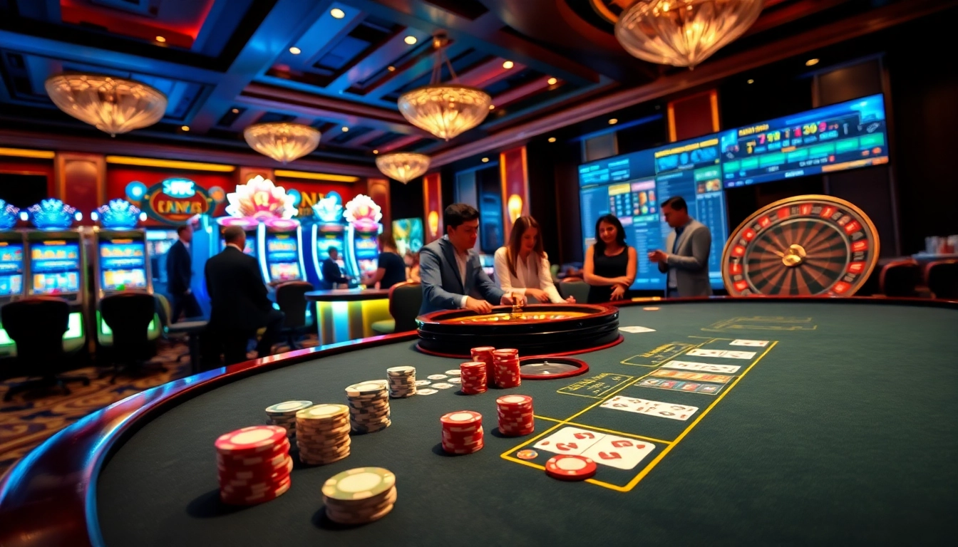 Xoso66 casino provides an exhilarating poker gaming experience with vibrant chips and intense competition.