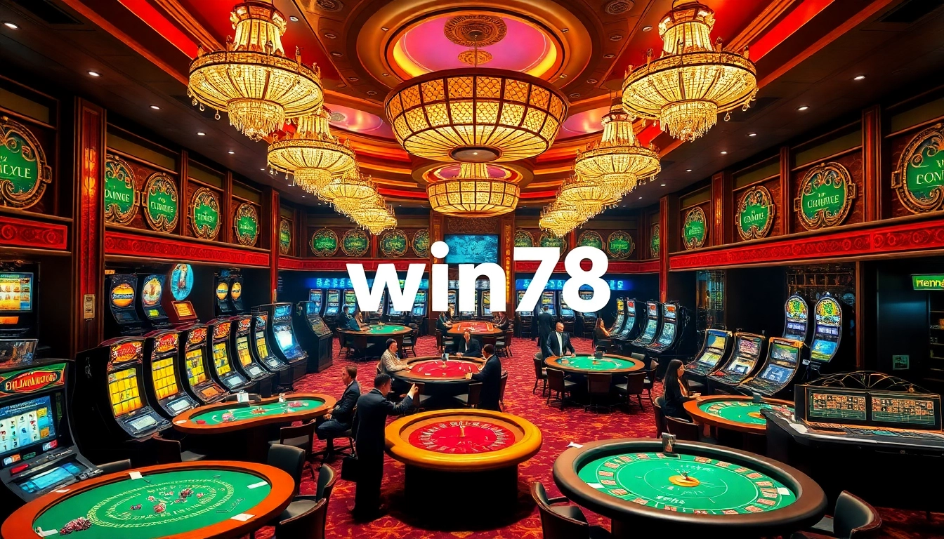 Experience thrilling gameplay at win78 casino with vibrant tables and exciting slot machines.
