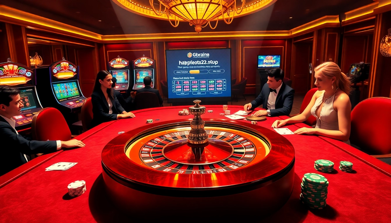 Experience thrilling gambling action at https://f8beta2.support/ with luxurious casino visuals showcasing roulette and engaging players.