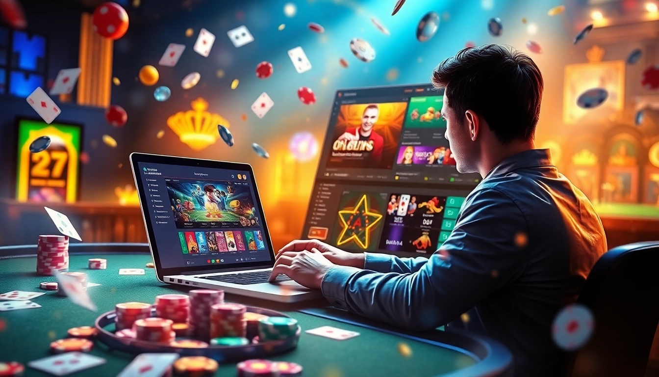 Experience the excitement of new88's online gaming platform with a modern user interface and dynamic casino elements.
