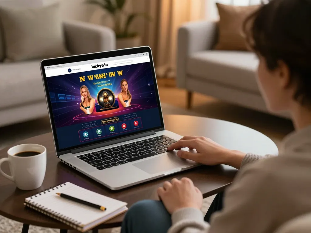 Experience exciting gameplay at luckywin trang chủ with a cozy home casino setup.