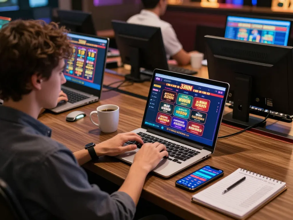 Engaging online gaming session at 33WIN with a user actively participating in casino activities.