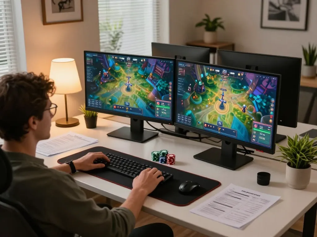 Engaging in twin68 online gaming with an interactive poker setup and strategy notes
