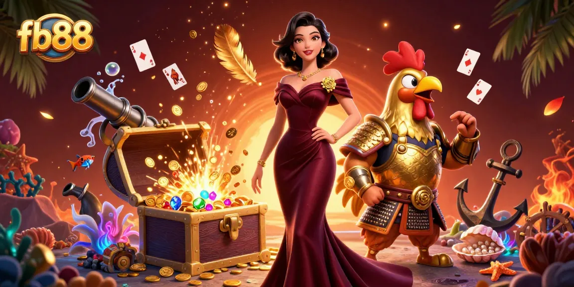 Experience the thrill of gaming at fb88 with vibrant casino elements and stunning 3D visuals.