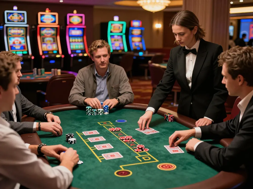 Players engaging in a dynamic blackjack game at da88pc, showcasing strategic gameplay and excitement.